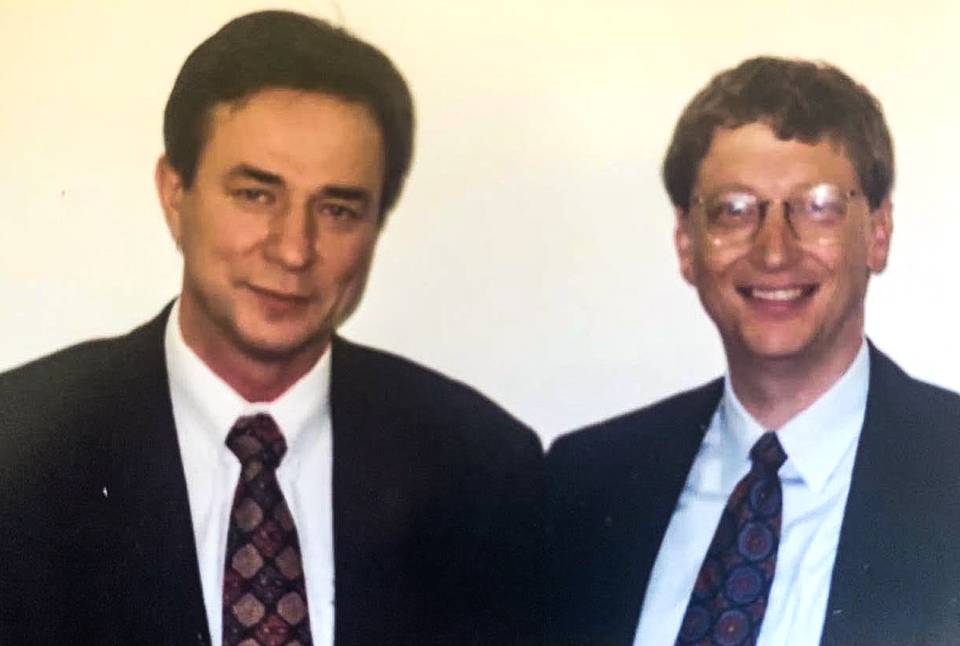 With Bill Gates in Moscow, 1997 Personal archive of Alexander Galitsky