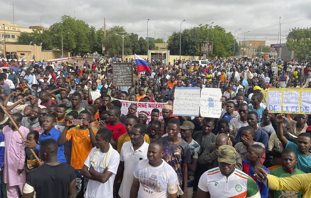 Supporters of Niger's ruling junta AP Photo/Sam Mednick